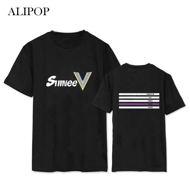 

Youpop Kpop SHINee FIVE MINHO TAEMIN KEY Album Shirts K-POP Casual Cotton Clothes Tshirt T Shirt Short Sleeve Tops T-shirt DX410