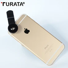 Turata 4 в 1 зажим на объектив «рыбий глаз» на телефон Камера 180 градусов Рыбий глаз+ Широкий формат+ макро-объектив для iphone 7 6 S 6 Plus 5S SE huawei T3