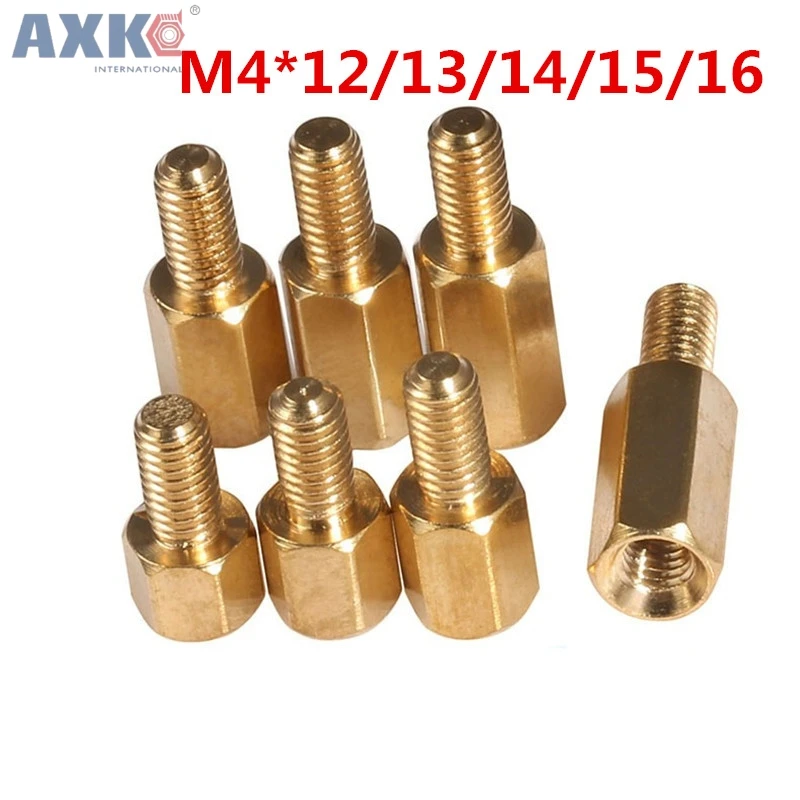 AXK M4 * (5 100) + 6 мм болты для шасси основной платы медные одиночные полые столбы 12/13/14/15/16|Винты| |