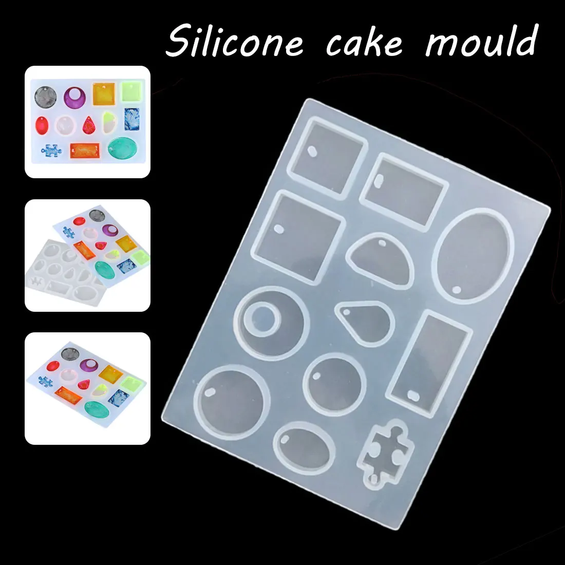 

Epoxy Resin Molds Cabochon Silicone Mold Fashion Scrapbooking Silicone Mould DIY Resin Decorative Craft Jewelry Making Mold