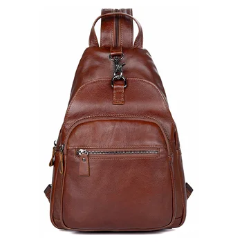 Chest Bag Men Women Cow Leather Brown Daily Sling Bag Unisex Brown High Quality Travel Casual Brand Cute Chest Shoulder Bags Chest Bag Men Women Cow Leather Brown Daily Sling Bag Unisex Brown High Quality Travel Casual Brand Cute Chest Shoulder Bags