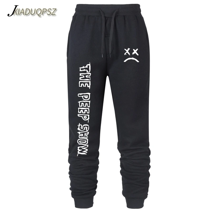 

New Mens Joggers Casual Pants Fitness Men Sportswear Tracksuit Lil Peep Hip hop Sweatpants Trousers Black Jogger Track Pant