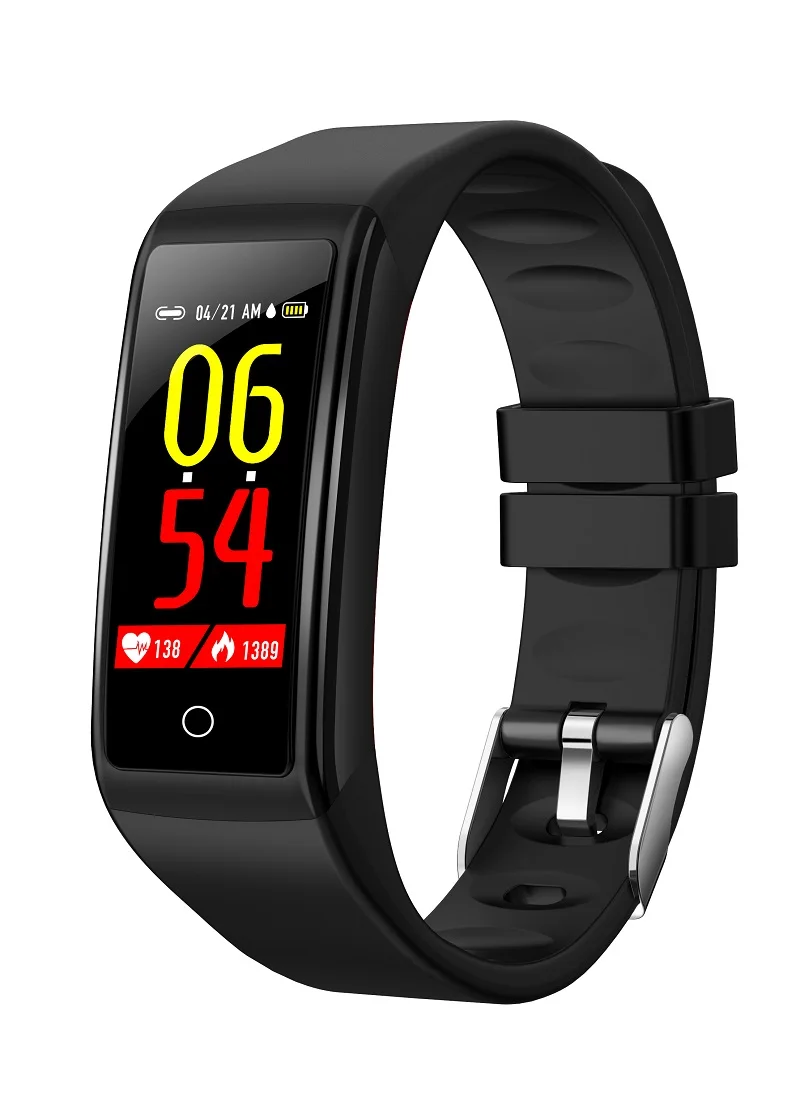 H3 color screen smart bracelet heart rate blood pressure waterproof exercise meter step two-color Bluetooth watch