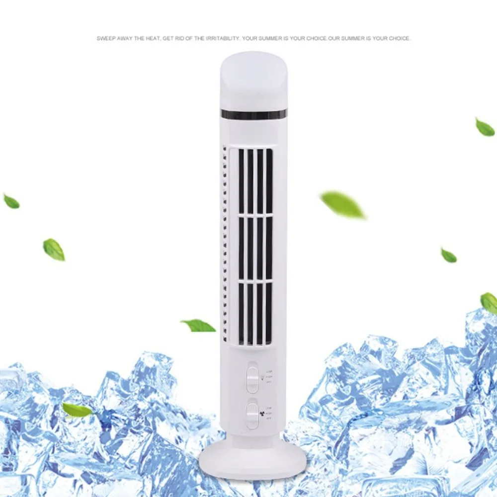 

Portable USB Mini Bladeless Fan No Leaf Air Conditioner Cooling Cooler Desk Tower Fan for Home School Office Use