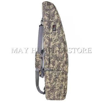 

Outdoors Tactical Gun Shooting Bag With AK Magazine Pouch and Shoulder Straps 47inch Soft Rifle Case