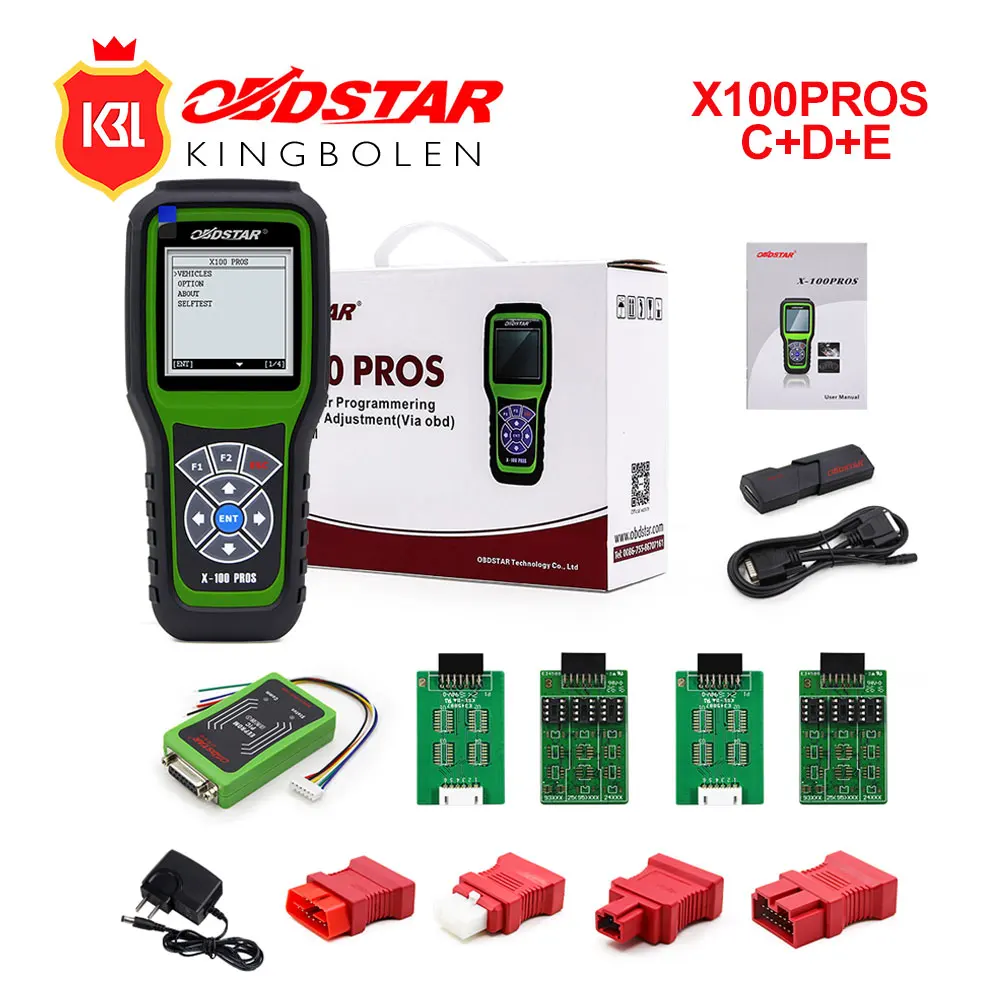 

OBDStar Auto Key Programmer X100 PROS C+D+E model x-100 pros Key Programming Tool Support for Immobilizer +Odometer correction