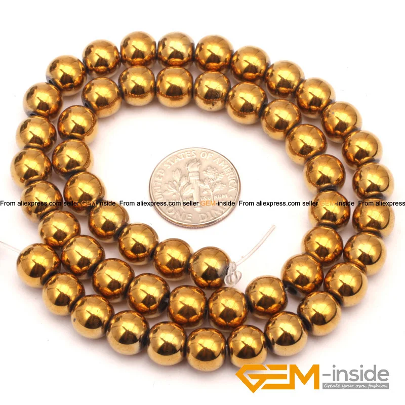 GEM-Inside 3mm Blue Metallic Coated Hematite Non-Magnetic - Foto 8