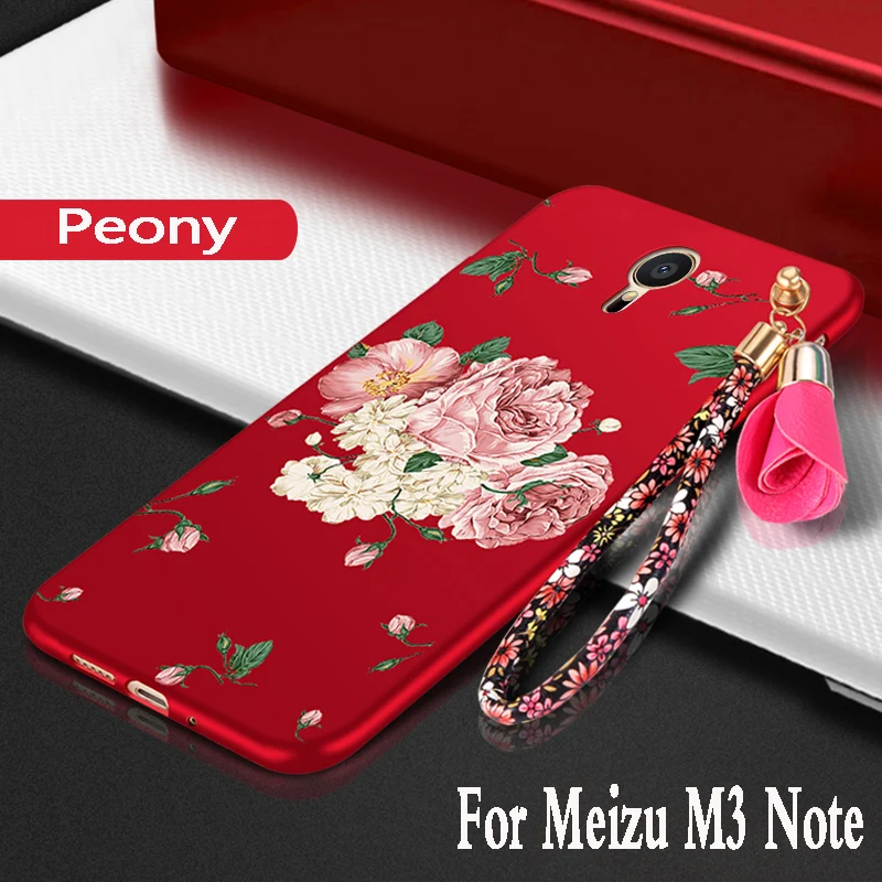 

For meizu m3 note Case silicone luxury 3d Flowers funda protection mobile phone bag For meizu m3 note Cover case armor TPU Soft