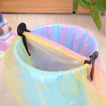 6 шт. мешок для мусора зажимы мусорный бак зажим фиксированный мусорный бак сумка держатель зажим для мусорного пакета мусорный мешок фиксированный зажим мусорная папка зажимы