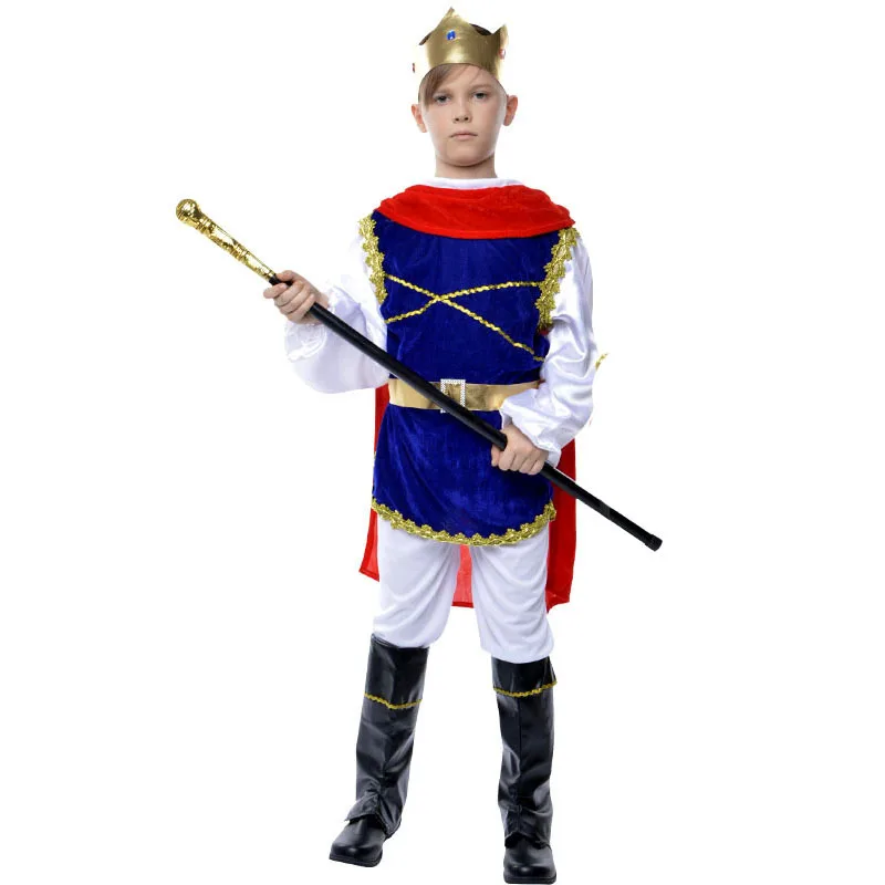 Children Cosplay Prince Costumes Kids King Suits Halloween Birthday