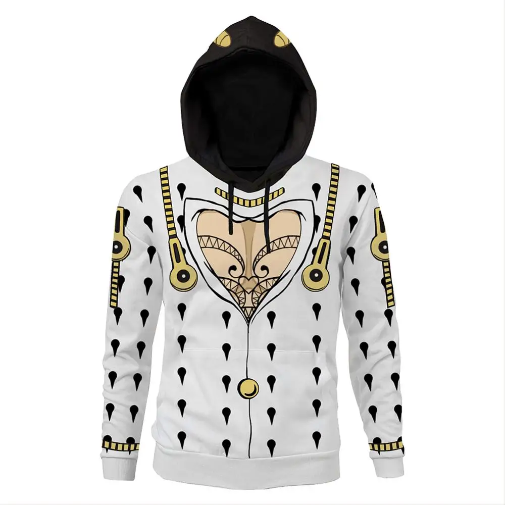 

JOJO hoodies JoJo's Bizarre Adventure Bruno Buccellati Cosplay Hoodies 3D Printed Pullover Hooded Sweatshirt Hoodies Coat