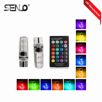 

Car LED T10 194 W5W 501 wy5w Canbus 5050SMD LED Light Bulb No Error Auto LED Change Color Light T10 LED Car Side Interior Lamp