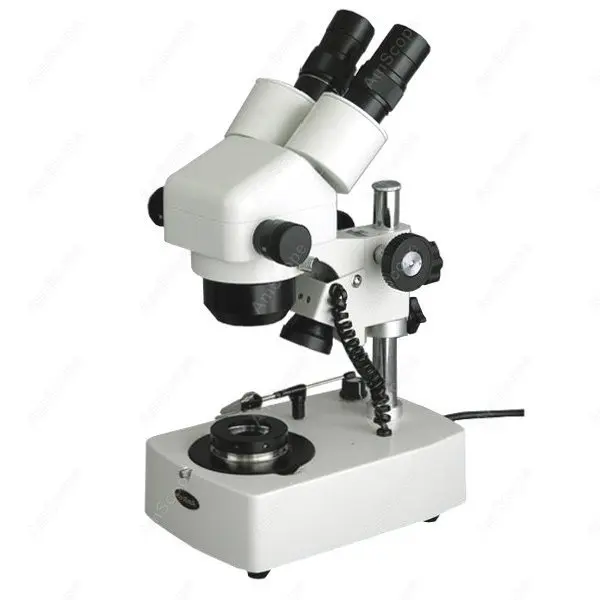 Зум-микроскоп -- AmScope поставляет 5X-80X Darkfield ювелирные изделия драгоценный камень