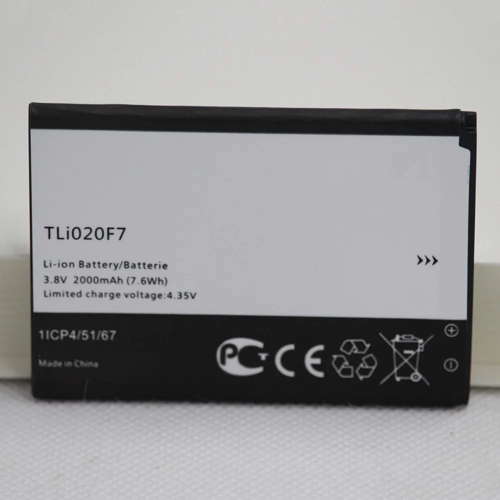 Новый аккумулятор 2000 мАч TLI020F1 для Alcatel One Touch Pop 2 5042d C7 7040 OT 5010 5010D OT5010 OT5010D