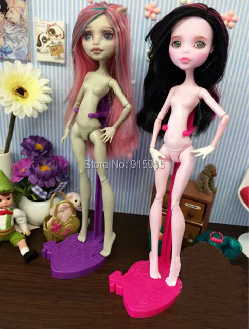 wholesale 10pcs/lot pink purple blue new Stand for Monster High dolls stand Display Holder For Ever After High doll accessories 3