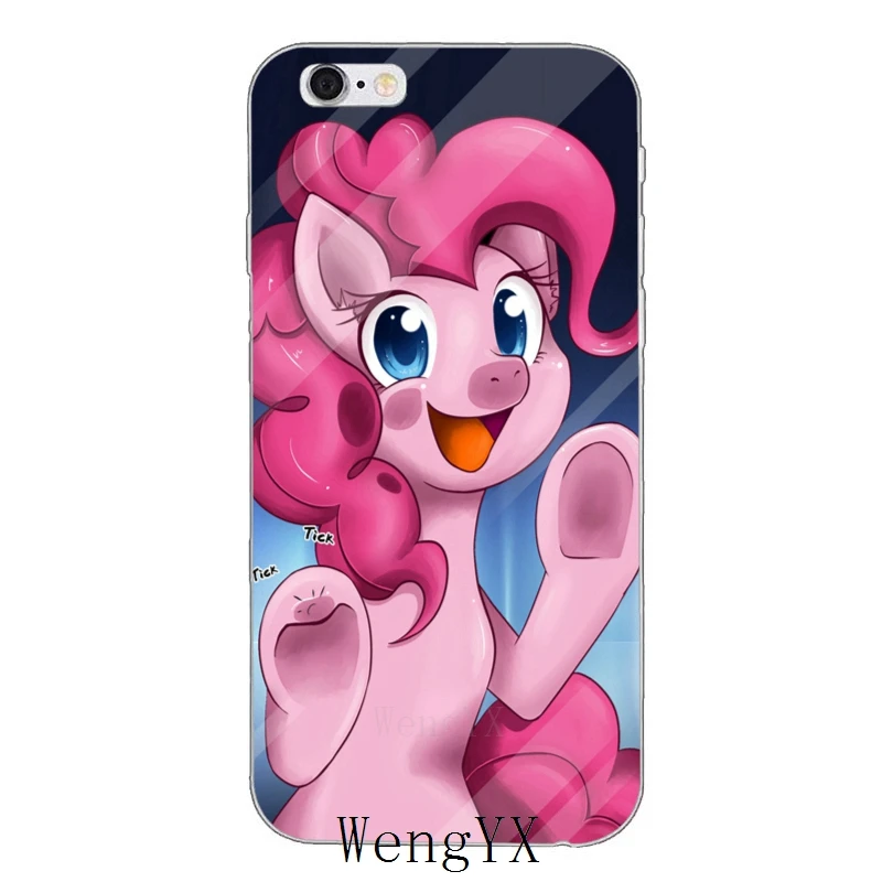Тонкий мягкий чехол для телефона с рисунком из мультфильма red my little pony Pinkie Pie Xiaomi Mi