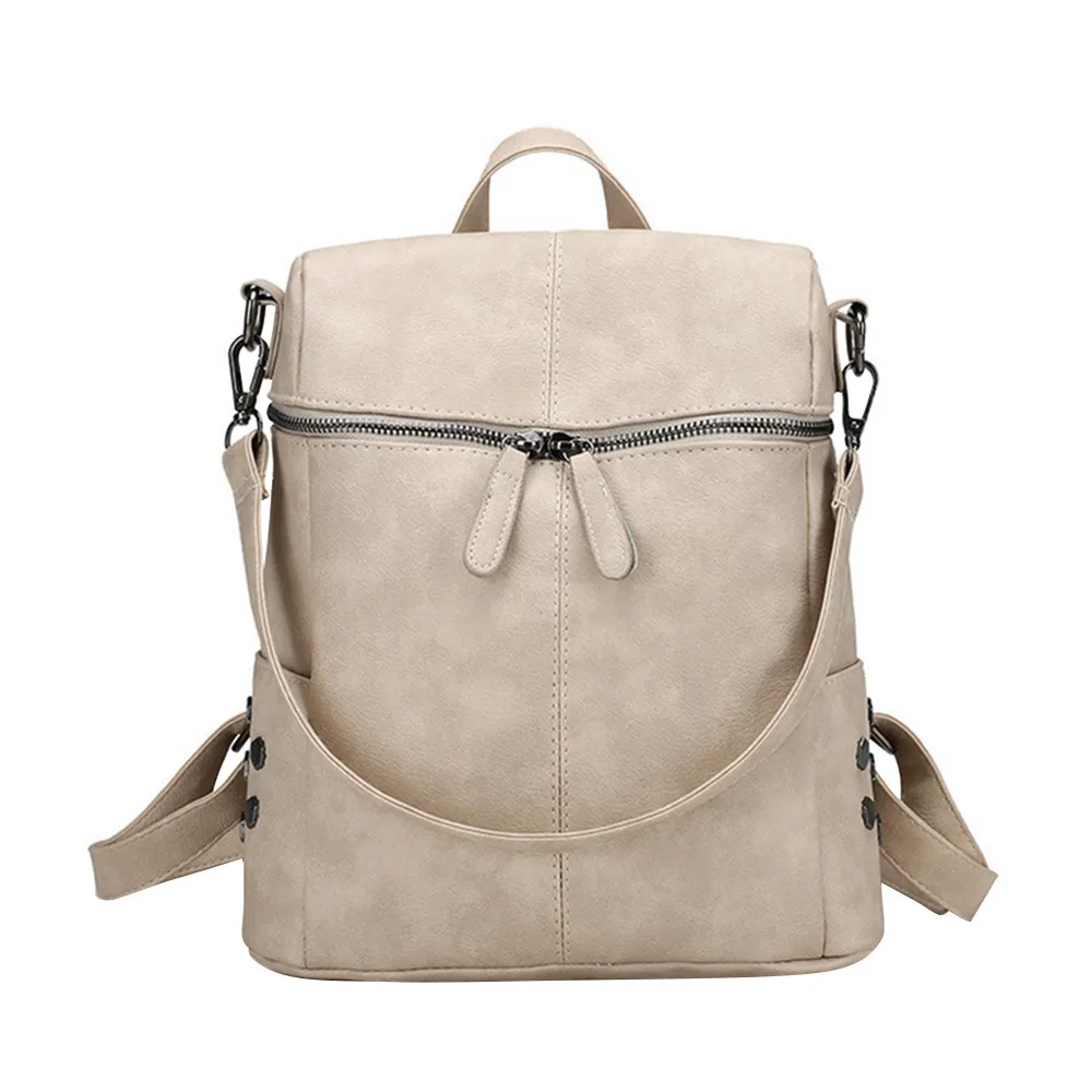 Женский рюкзак, 1 шт., индивидуальный, с одним плечом, обернутый вокруг плеча, сумка, школьные сумки, рюкзак для девочек - Цвет: Бежевый