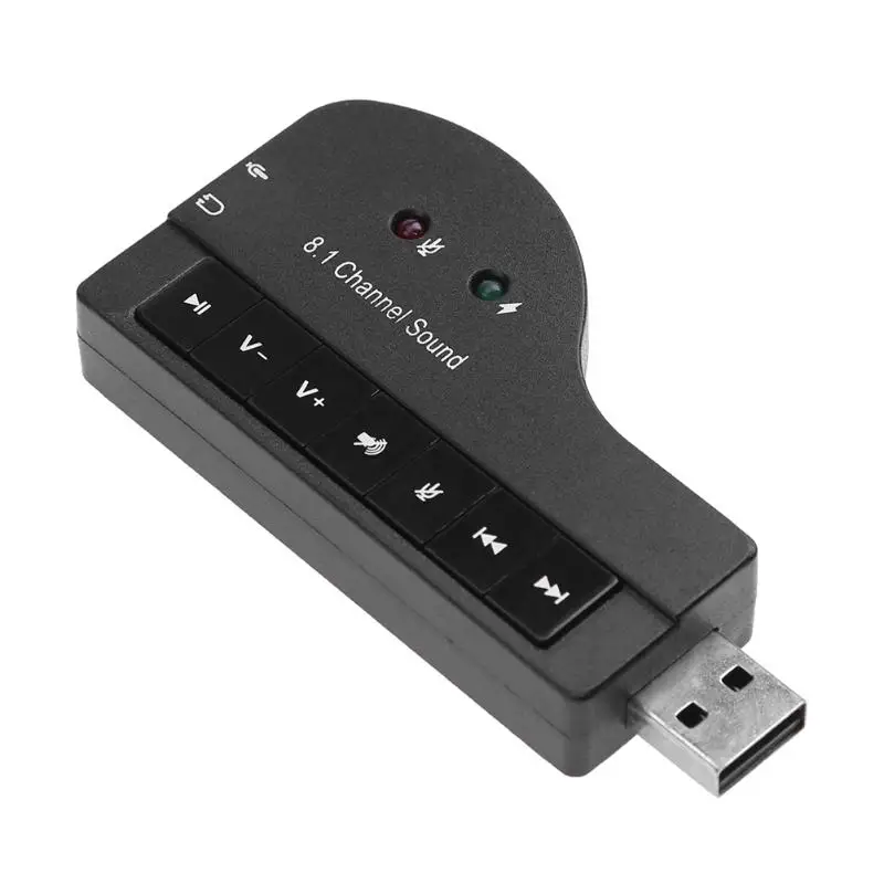 External USB Sound Cards Adapter Virtual 8.1 Channel Sound Adapter