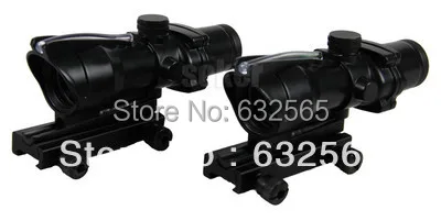 

Trijicon 4x32 ACOG style optical scope with red / green fiber for guns and weapons Real fiber