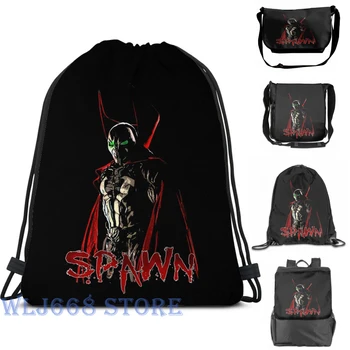 

Funny graphic print shoulder Bags women spawn Single shoulder backpack travel for men Gym Bag