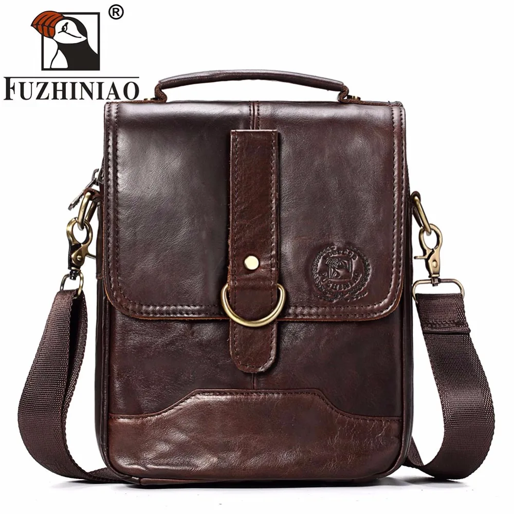 

Famous Brand FUZHINIAO Men Bag Fashion Mens Messenger Bags Vintage High Quality Men's Crossbody Bag Bolsas Male Shoulder Bags
