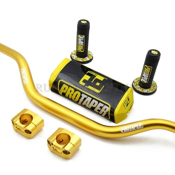 

high quality 1 1/8'' Fat Bar 28mm Handlebar Grips Metal Mulisha Clamps Pad MX For KTM HONDA KAWASAKI SUZUKI YAMAHA