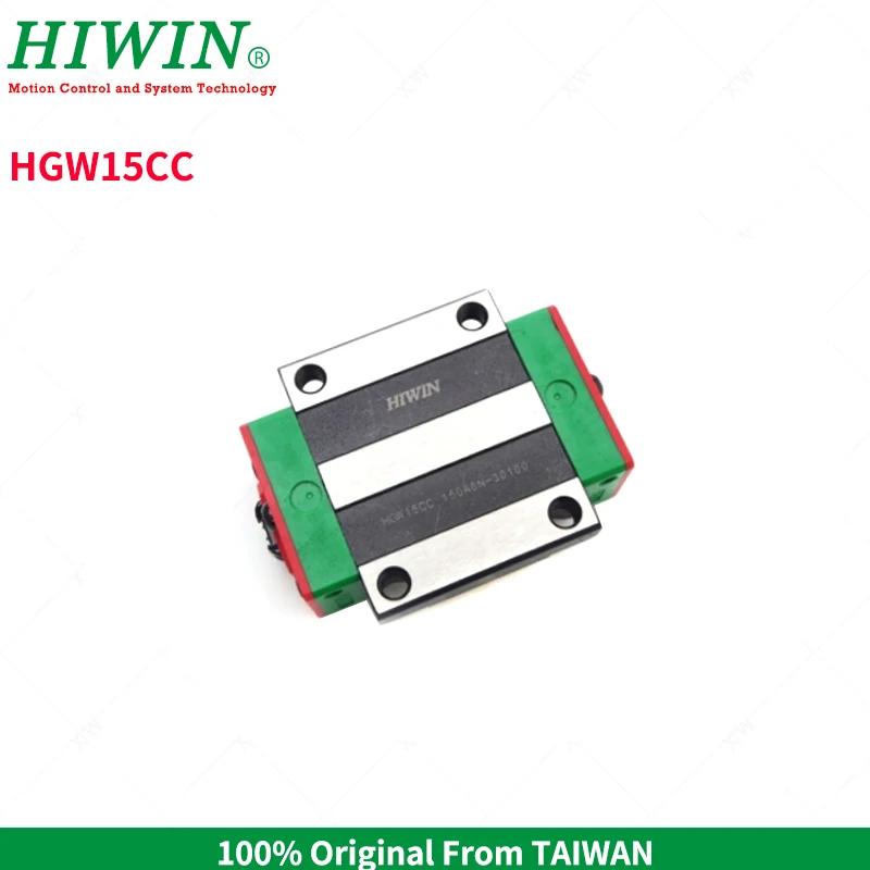 

4 pcs /Lot original HIWIN HGW15CA HGW15CC linear flange carriage match with HGR15 linear rail (only blocks)