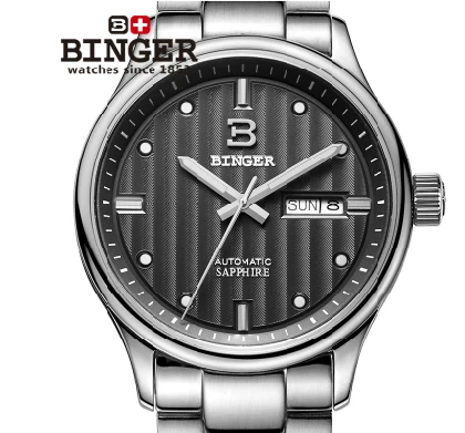 SWITZERLAND Binger original Box Birthday Gift Watches outdoor sports wristwatch men sports waterproof Luminous quartz watch