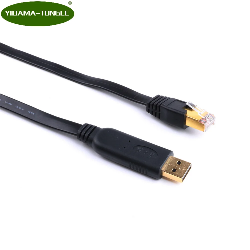 FTDI USB к RJ45 консольный кабель Золотая заглушка адаптер для Huawei Cisco маршрутизатор