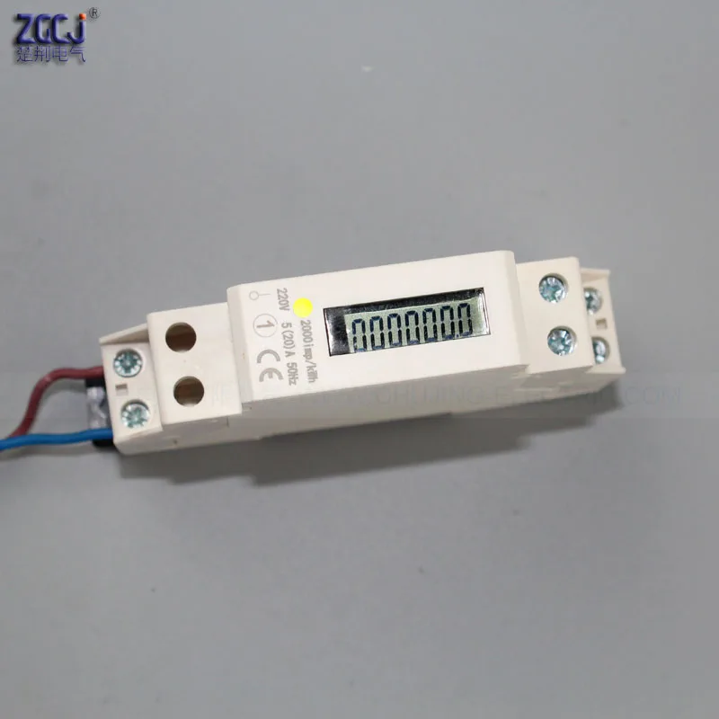 

single phase LCD display DDS type 1P Din energy meter 220V , 50Hz 5(20)A, 5(30)A, 10(40)A 0-99999.9kWh mini din enery meter