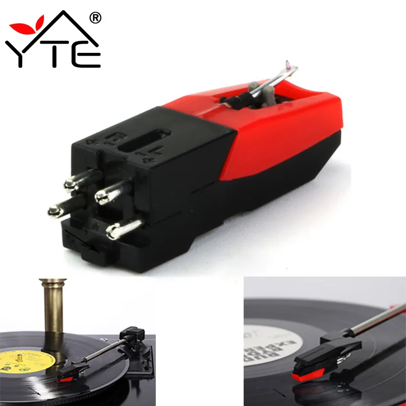 Buy 1 Pcs Red And Black Stylus for Phonograph Turntable Record Player Ceramic