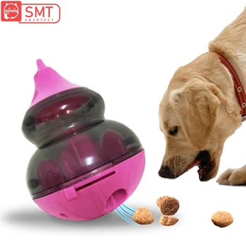 

SMARTPET Interactive Dog Cat Food Treat Ball Bowl Toy Funny Pet Shaking Leakage Food Container Puppy kitten Slow Feed Toys