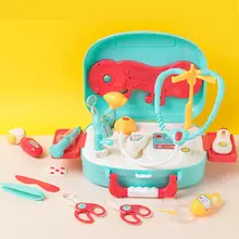 Имитаций врача игрушка комплект легкой музыкой игровой домик игрушки, для чемодана для детей развивающая игрушка набор доктора инструменты ролевые игры на