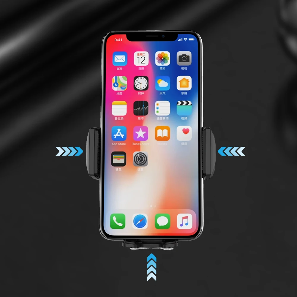 Автомобильное беспроводное зарядное устройство NTONPOWER Qi для iPhone 8/X/Xs быстрая