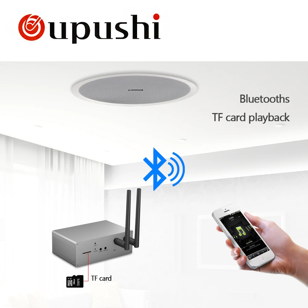 OUPUSHI CE802 10 Вт wifi потолочный динамик системы 6,5 портативный мини PA динамик полный спектр хорошего качества звука пассивный аудио динамик