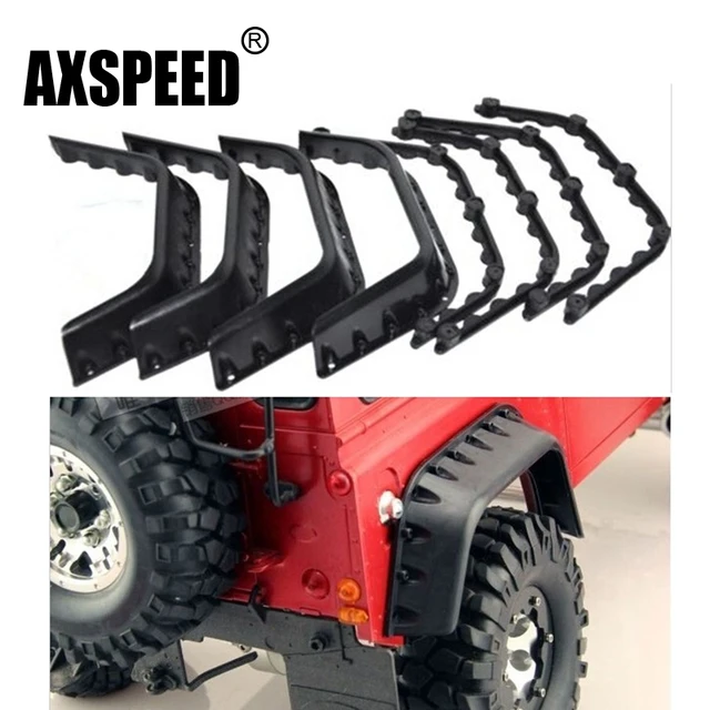 Special Offers 1:10 RC Crawler Wheel Rubber Fender Flares for Axial SCX10 D90 D110 Gelande II Body Car Shell RC Accessories