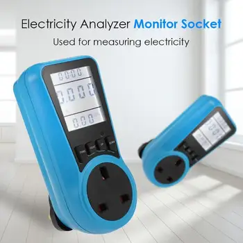 

PM005 Electricity Analyzer Monitor Socket Digital Voltage Wattmeter Power Consumption Watt Energy Meter KWh AC230VAC120V EU US