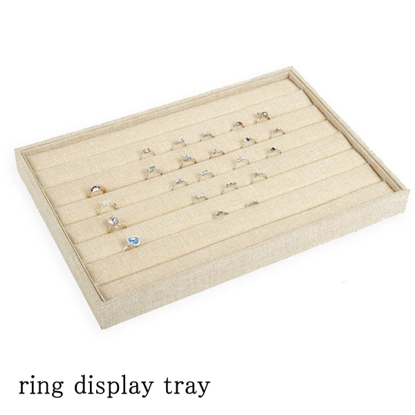 Mordoa стенд шоу Коробка органайзер кольцо браслет серьги - Цвет: ring display tray