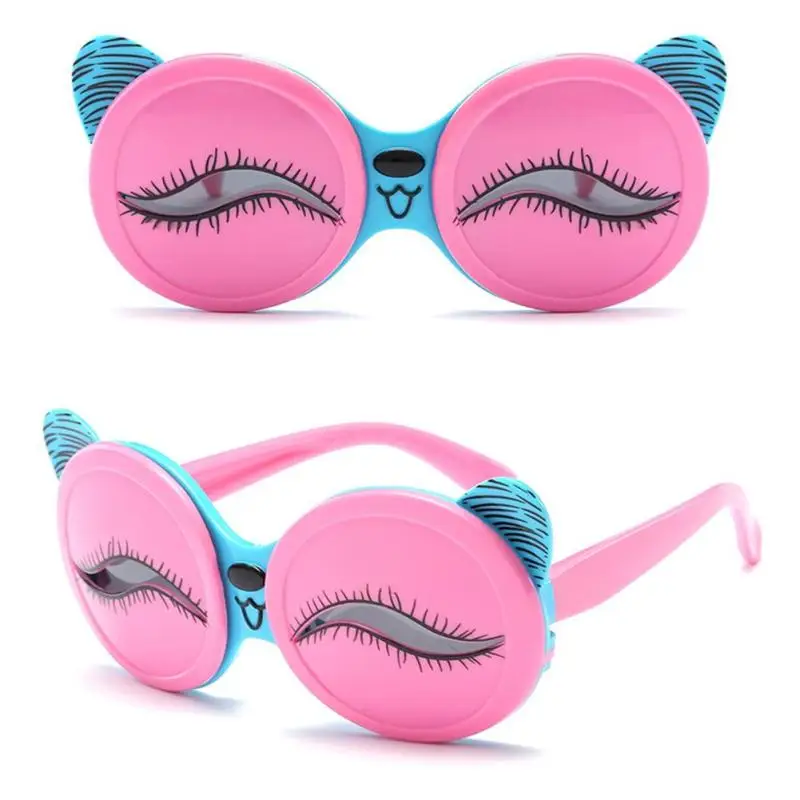 Novelty Kids Sunglasses Funny Lovely Girl Cartoon Sun Glasses Silicone