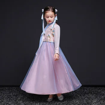 

Caustom made Chinese style dress ball gown dress children girls party dress
