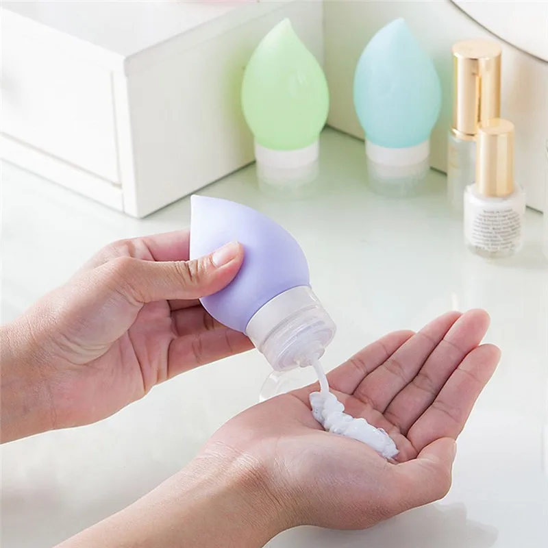 

Mini Silicone Refillable Bottles Lotion Shampoo Cosmetics Storage Squeeze Bottle Container Bathroom Accessories