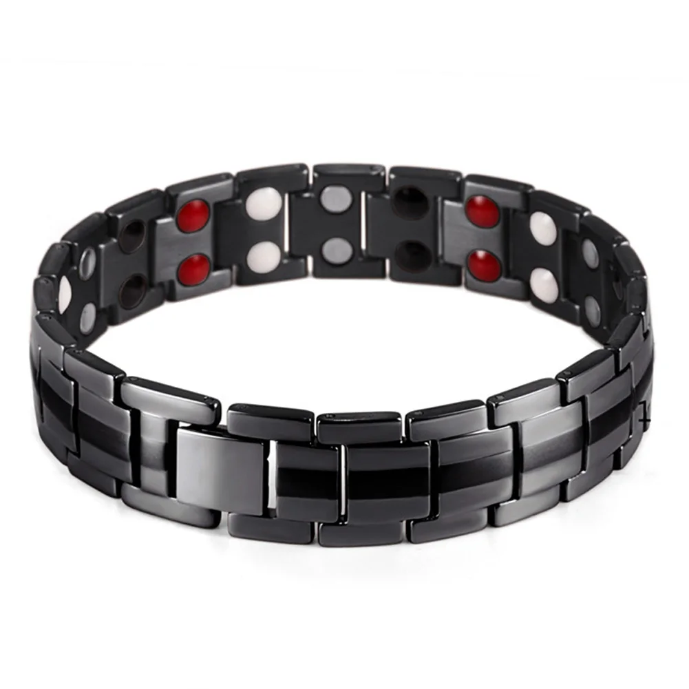 

Health Care Men Bracelet Pain Relief Gift Magnetic Therapy Stainless Steel Migraine Arthritis Anxiety Valentine's Day Jewelry