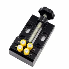 1 шт. черный челюсти скамейке зажим Мини дрель пресс вице Micro клип плоские тиски DIY ручные инструменты резьба для резьбы по дереву дрель 125x62x36 мм