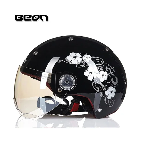 Beon мотоциклетный шлем Винтаж Capacete мотоциклы мопеды шлем половина Шлемы Casco для шлемов B103 - Цвет: 5