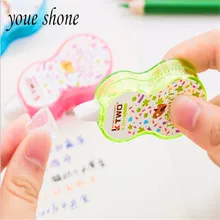 

Youe shone 1pcs cartoon small floral correction belt office learning stationery student supplies for school office supplies cute