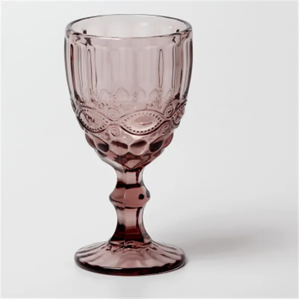 72 шт./лот, DHL,, ретро винтажная рельефная чашка для красного вина с гравировкой, бокал для напитков и шампанского - Цвет: Style 1 Purple