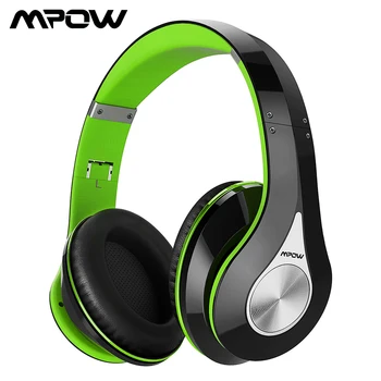 

Mpow 059 Bluetooth Wireless Headset Over-ear Stereo Foldable Headphone Ergonomic Design EarmuffsBuilt-in Mic and Wired Mode