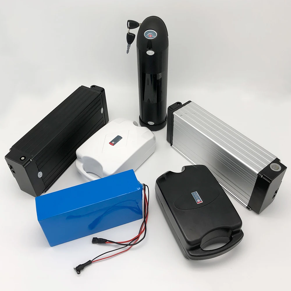 Clearance 48V 20ah Li-ion Rechargeable Battery Rear Rack Case & Charger ebike for 500W 750W 1000W motor  Aluminum Housing With 2A Charger 6