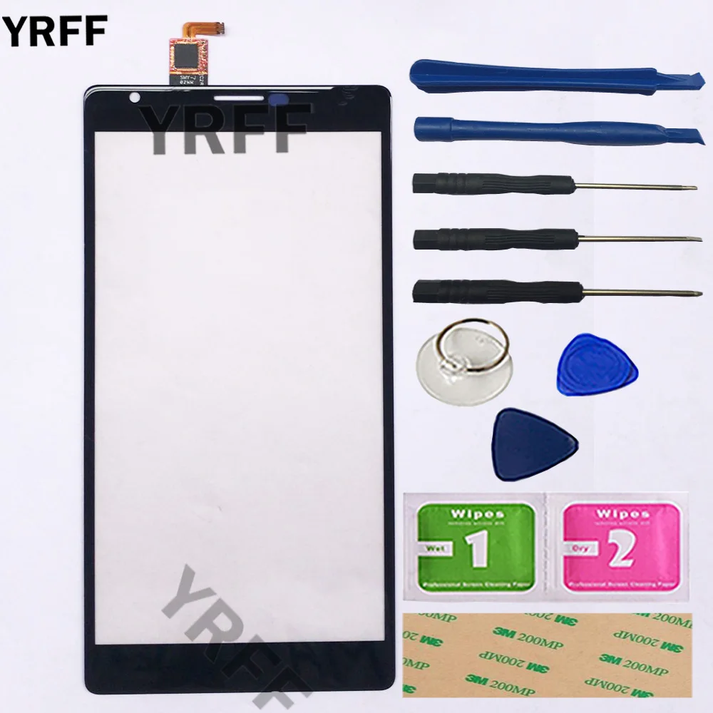 

6'' Touch Screen Glass For Nokia Lumia 1520 N1520 Touch Screen Digitizer Front Glass Sensor Panel Touchscreen Parts Tool 3M Glue