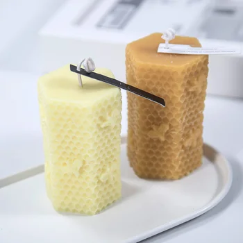 

Hexagon Shape Candle Silicone Mold DIY Aroma Plaster Crafts Mould Honeycomb Candle Soap Molds